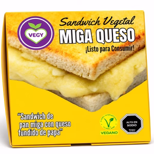 Sandwich Vegetal Miga Queso